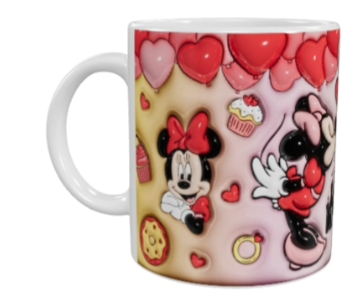Valentinstag Keramik-Tasse – Liebevolles Herzmotiv (330 ml)