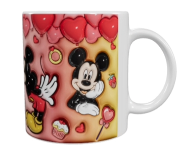 Valentinstag Keramik-Tasse – Liebevolles Herzmotiv (330 ml)