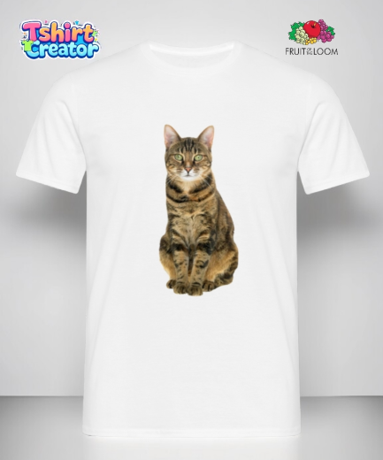 Katzen T-Shirt – Realistisches Katzenmotiv (Unisex)