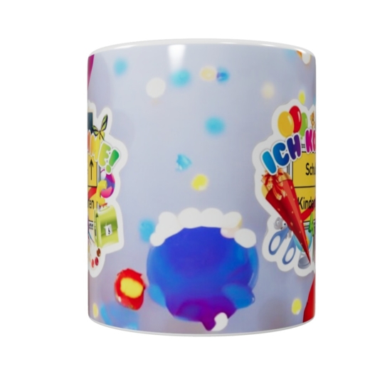 Schulkind Keramik-Tasse – „Ich komme! Schule“ (330 ml)