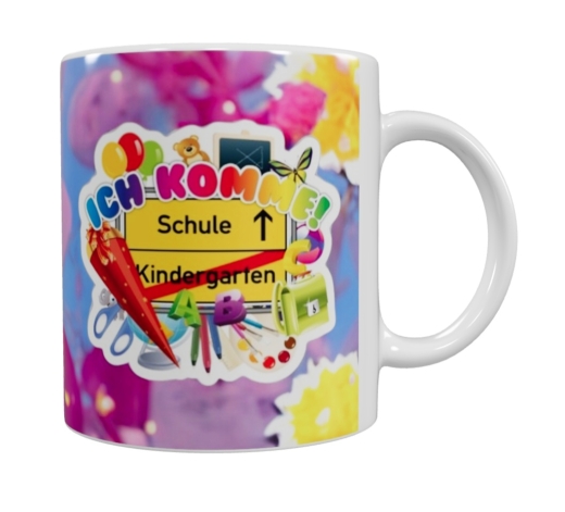 Schulkind Keramik-Tasse – „Ich komme!“ (330 ml)