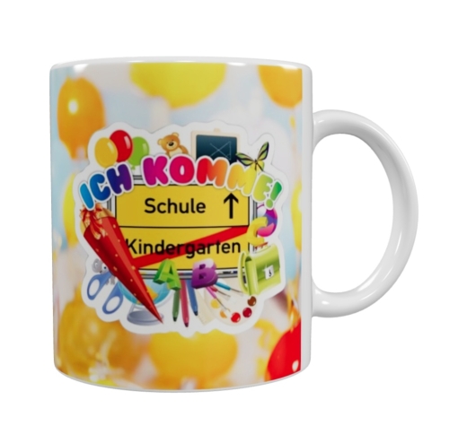 Schulkind Keramik-Tasse – „Ich komme in die Schule“ (330 ml)