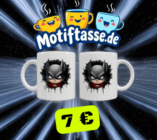 Superheld 3D Optik Keramik-Tasse – 330 m