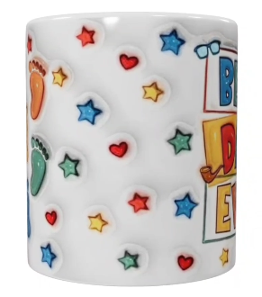 Spruch-Tasse „Best Dad Ever“ – Keramik (330 ml)