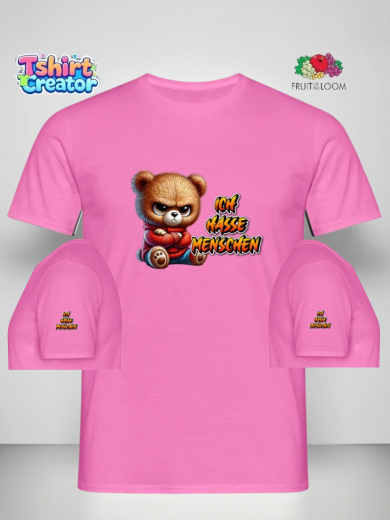 Grumpy Teddybär T-Shirt – „Ich hasse Menschen“