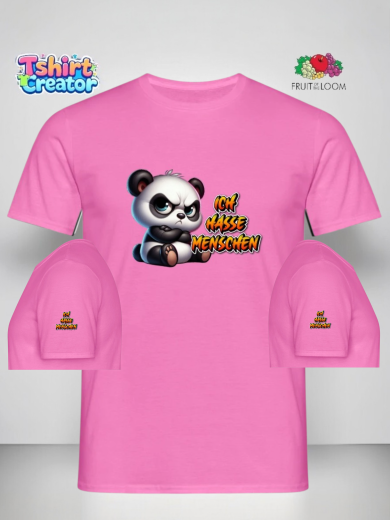 „Ich hasse Menschen“ Panda T-Shirt – Frecher Statement-Style