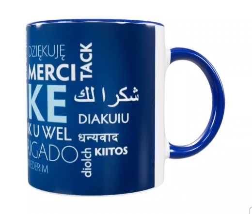 Keramik Spruch-Tasse „Danke“ (330 ml)