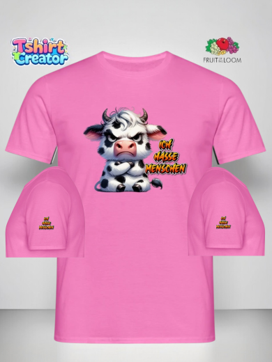 „Ich hasse Menschen“ Keramik-Tasse Motiv – T-Shirt