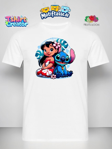Lilo & Stitch T-Shirt – Süßes Hawaii Motiv mit Freunden