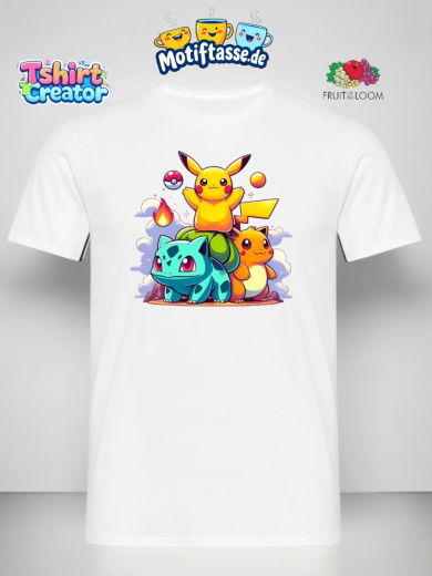 Pokémon T-Shirt – Farbenfrohes Pikachu Design