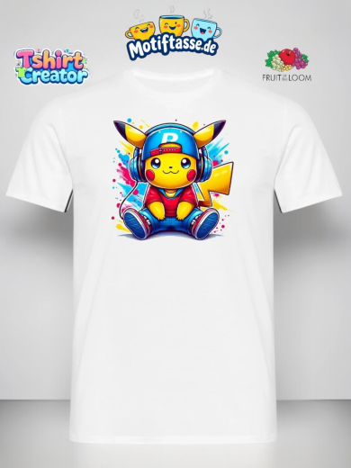 Cooles Pokémon T-Shirt mit Streetwear-Pikachu