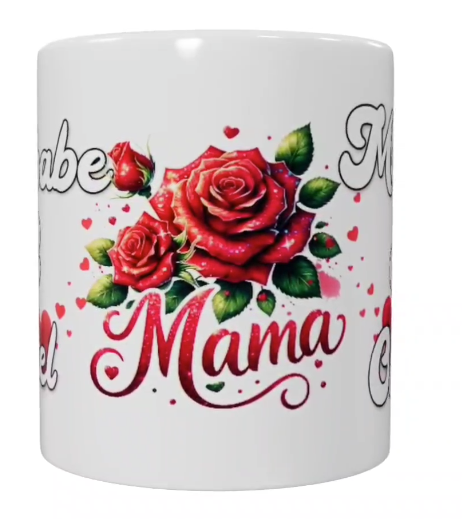 Muttertag Keramik-Tasse „Ich habe 2 Titel – Mama & Oma“ (330 ml)