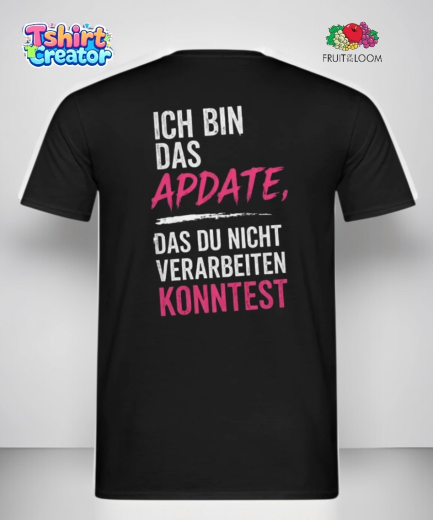 „Ich bin kein Fehler im System“ T-Shirt – Statement Design