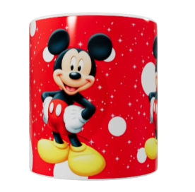 Mickey Mouse Keramik-Tasse – Rot (330 ml)
