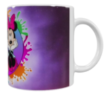Mickey & Minnie Mouse Keramik-Tasse – Buntes Splash-Design (330 ml)