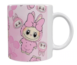 Labubu Keramik-Tasse – Rosa (330 ml)