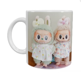 Labubu Keramik-Tasse – Süßes Duo Motiv (330 ml)