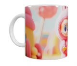 Labubu Keramik-Tasse – Pink (330 ml)
