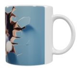 Cat Keramik-Tasse – Süßes Durchbruch-Motiv (330 ml)