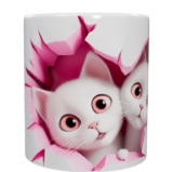 Cat Keramik-Tasse – Süßes Kätzchen-Design (330 ml)