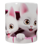 Cat Keramik-Tasse – Süßes Kätzchen-Design (330 ml)