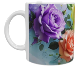 Keramik-Tasse – Blumenpracht (330 ml)