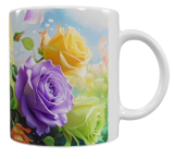 Keramik-Tasse – Blumenpracht (330 ml)