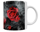 Keramik-Tasse mit Roten Rosen – 330 ml