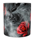 Keramik-Tasse mit Roten Rosen – 330 ml