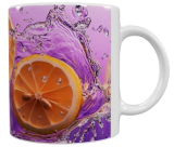 Früchte Keramik-Tasse – Orange & Eis (330 ml)