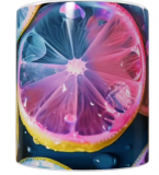 Früchte Keramik-Tasse – Bunte Zitrusfrüchte (330 ml)