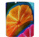 Früchte Keramik-Tasse – Bunte Zitrusmotive (330 ml)