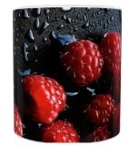 Früchte Keramik-Tasse – Himbeeren (330 ml)