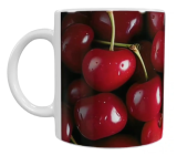 Früchte Keramik-Tasse – Kirschenmotiv (330 ml)