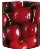Früchte Keramik-Tasse – Kirschenmotiv (330 ml)