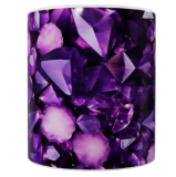 Amethyst-Design Keramik-Tasse (330 ml)