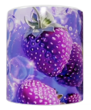 Früchte Keramik-Tasse – Violette Erdbeeren (330 ml)