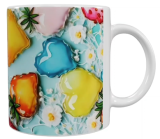 Früchte Keramik-Tasse – Sommerliches Design (330 ml)