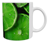 Früchte Keramik-Tasse – Limettenmotiv (330 ml)
