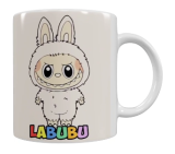 Labubu Keramik-Tasse – Creme (330 ml)