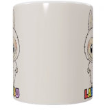 Labubu Keramik-Tasse – Creme (330 ml)