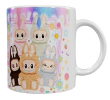 Labubu Keramik-Tasse – Pastell Bunny Design (330 ml)