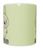 Labubu Keramik-Tasse – Grün (330 ml)