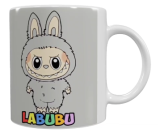 Labubu Keramik-Tasse – Grau (330 ml)