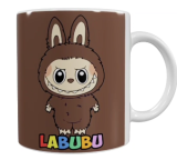 Labubu Keramik-Tasse – Braun (330 ml)