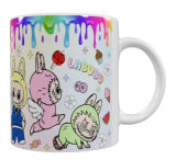Labubu Keramik-Tasse – Buntes Design (330 ml)