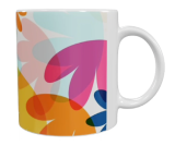 Abstrakte Design Keramik-Tasse – Bunt (330 ml)