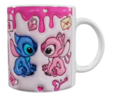 Valentinstags-Keramik-Tasse – Rosa (330 ml)
