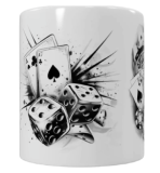 Vereins Keramik-Tasse – Glücksspiel-Motiv (330 ml)