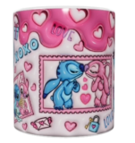 Valentinstag Keramik-Tasse – Rosa (330 ml)